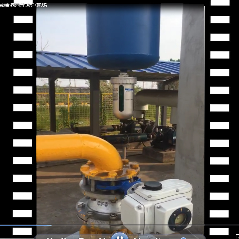 石家莊百威啤酒生產基地，空壓機系統DN80汽水分離器視頻
